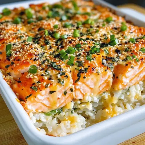 Salmon Sushi Bake