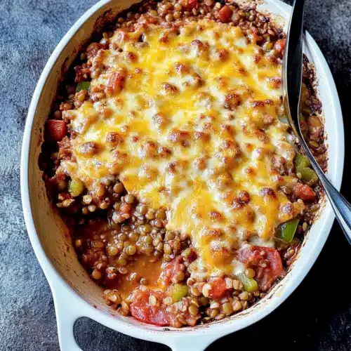 Southwestern Lentil and Brown Rice Bake