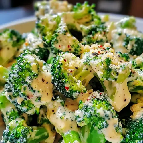 Creamy Garlic Parmesan Broccoli