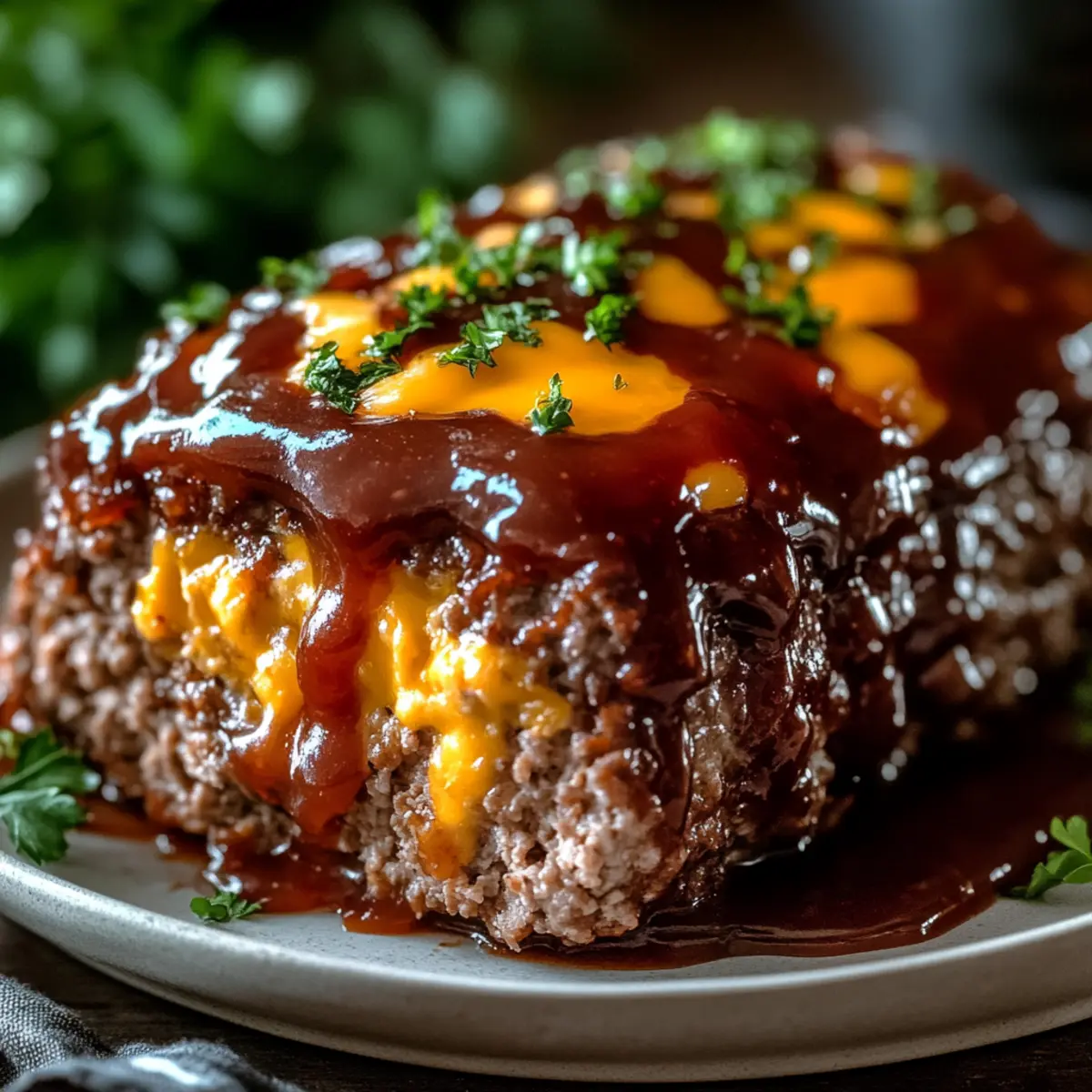 BBQ Cheddar Meatloaf