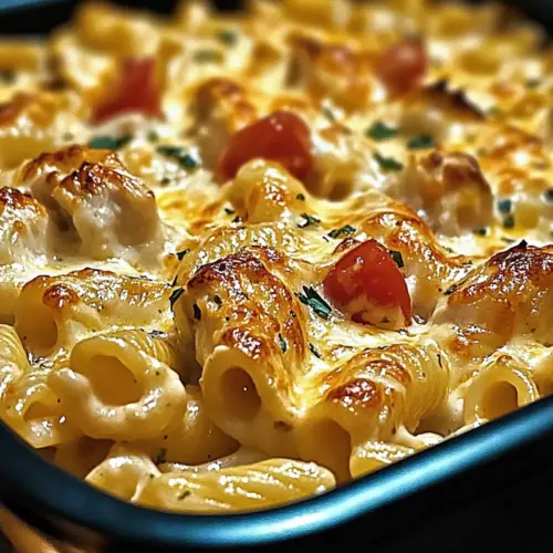 Cajun Cream Cheese Chicken Pasta Bake
