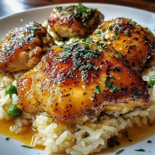 One-Pan Honey Butter Garlic Chicken & Rice