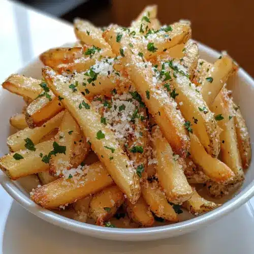 Crispy Garlic Parmesan Fries