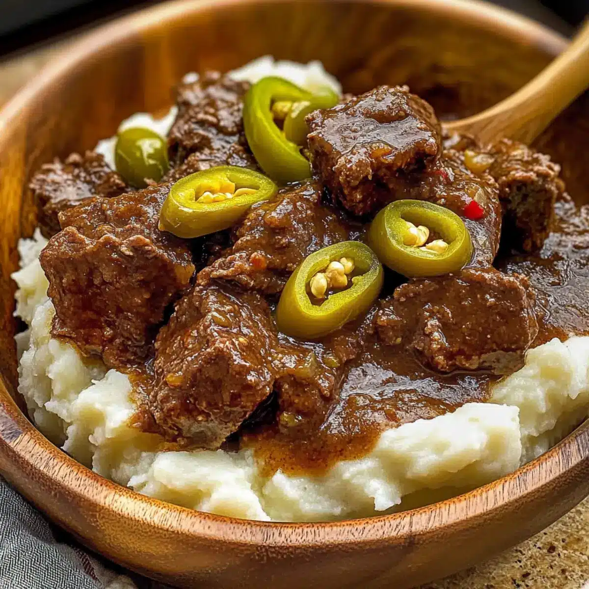 Slow Cooker Mississippi Steak