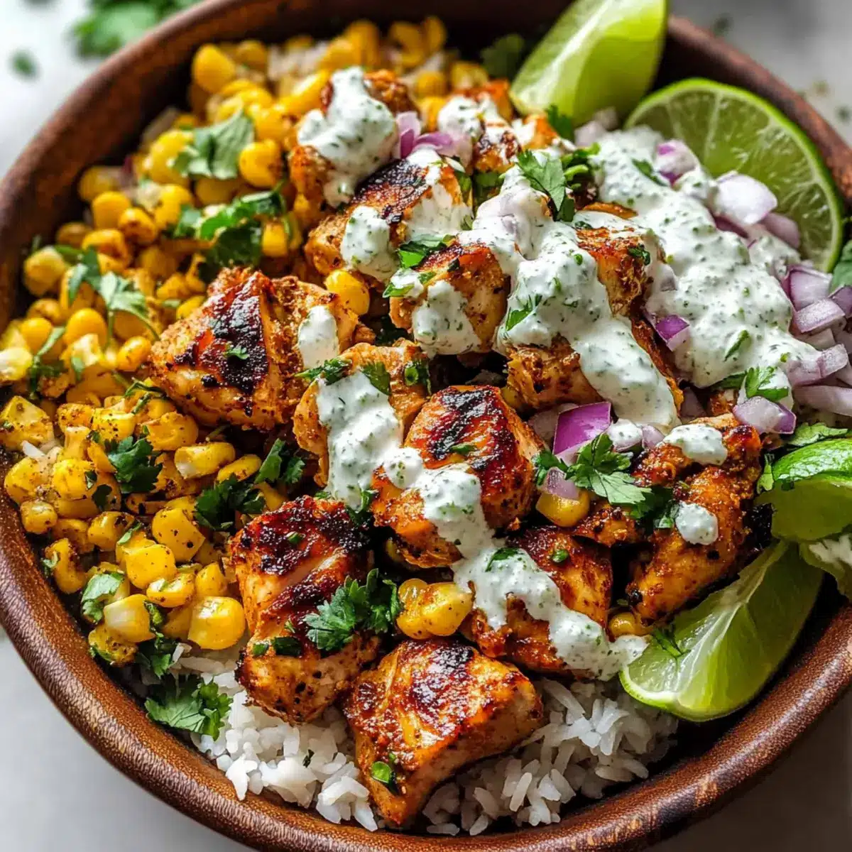 Street Corn Chicken Bowl