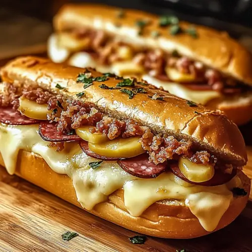 Baked Italian Sub Sandwiches