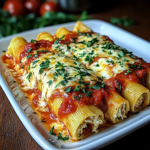 Cheesy Chicken Manicotti