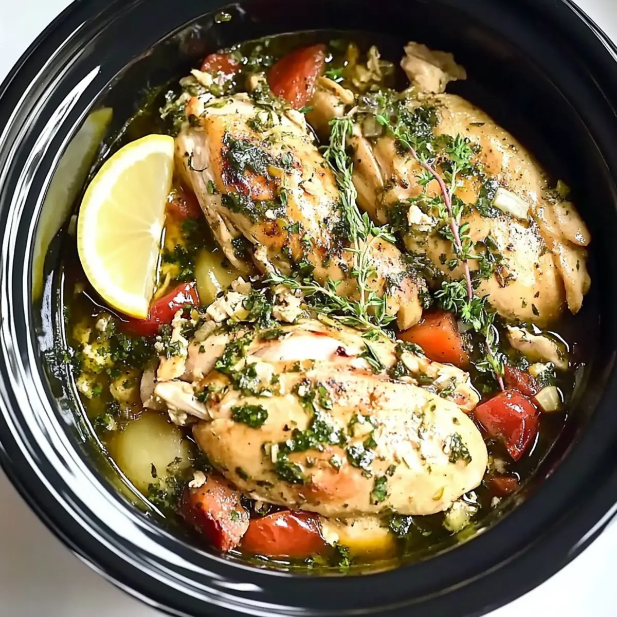 Crockpot Greek Chicken