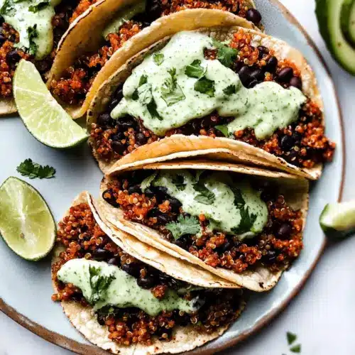 Black Bean Quinoa Tacos