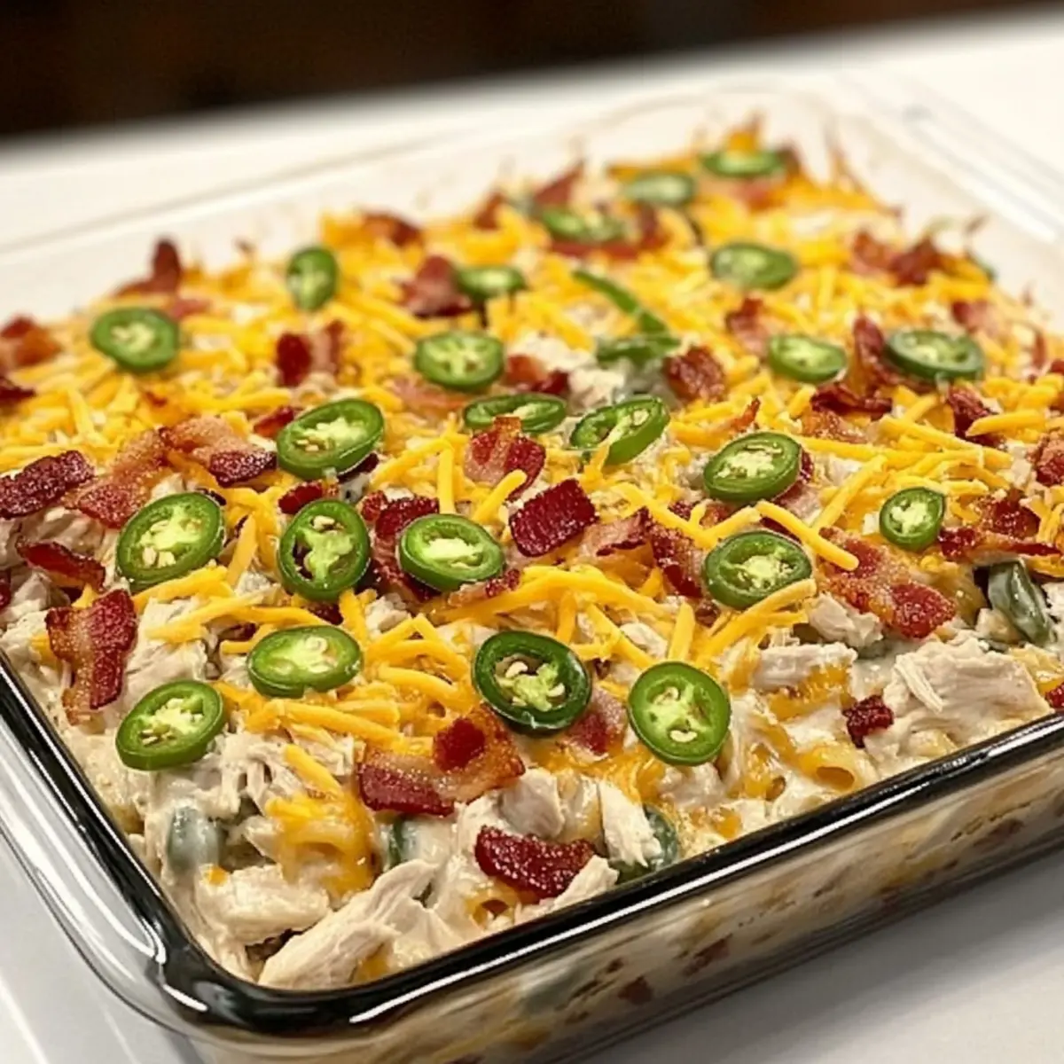 Jalapeno Popper Chicken Casserole