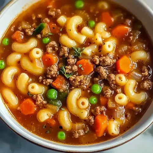 Ground Beef Pasta Soup