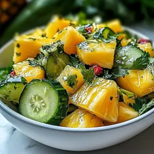 Pineapple Cucumber Salad