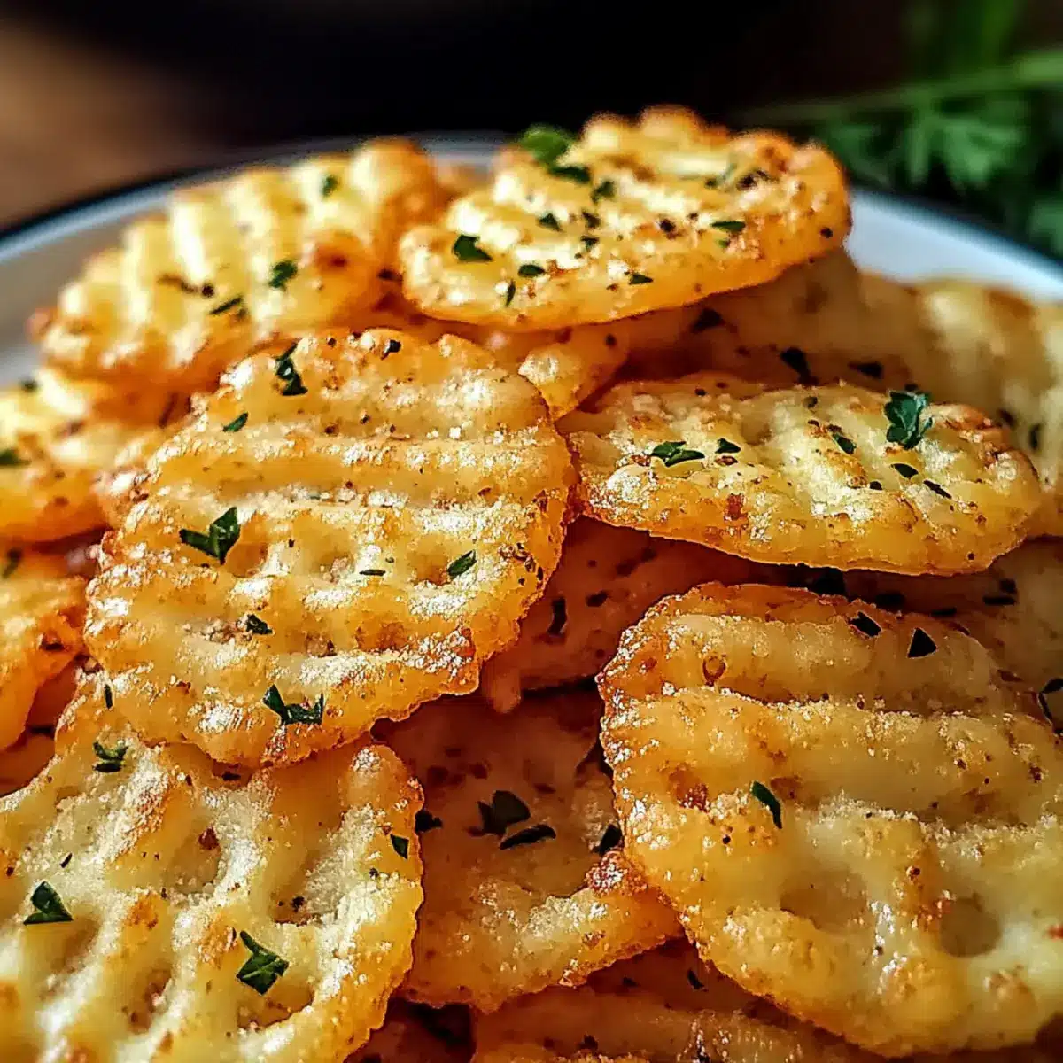 Cheesy Garlic Ritz Bits Snacks