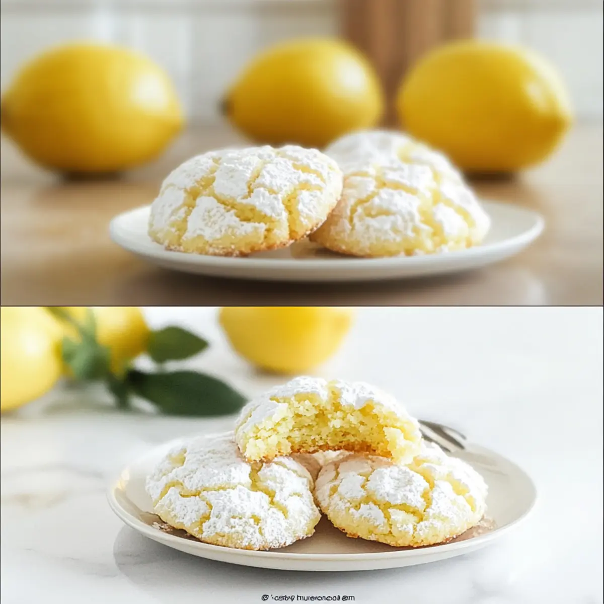 Lemon Crinkle Cookies