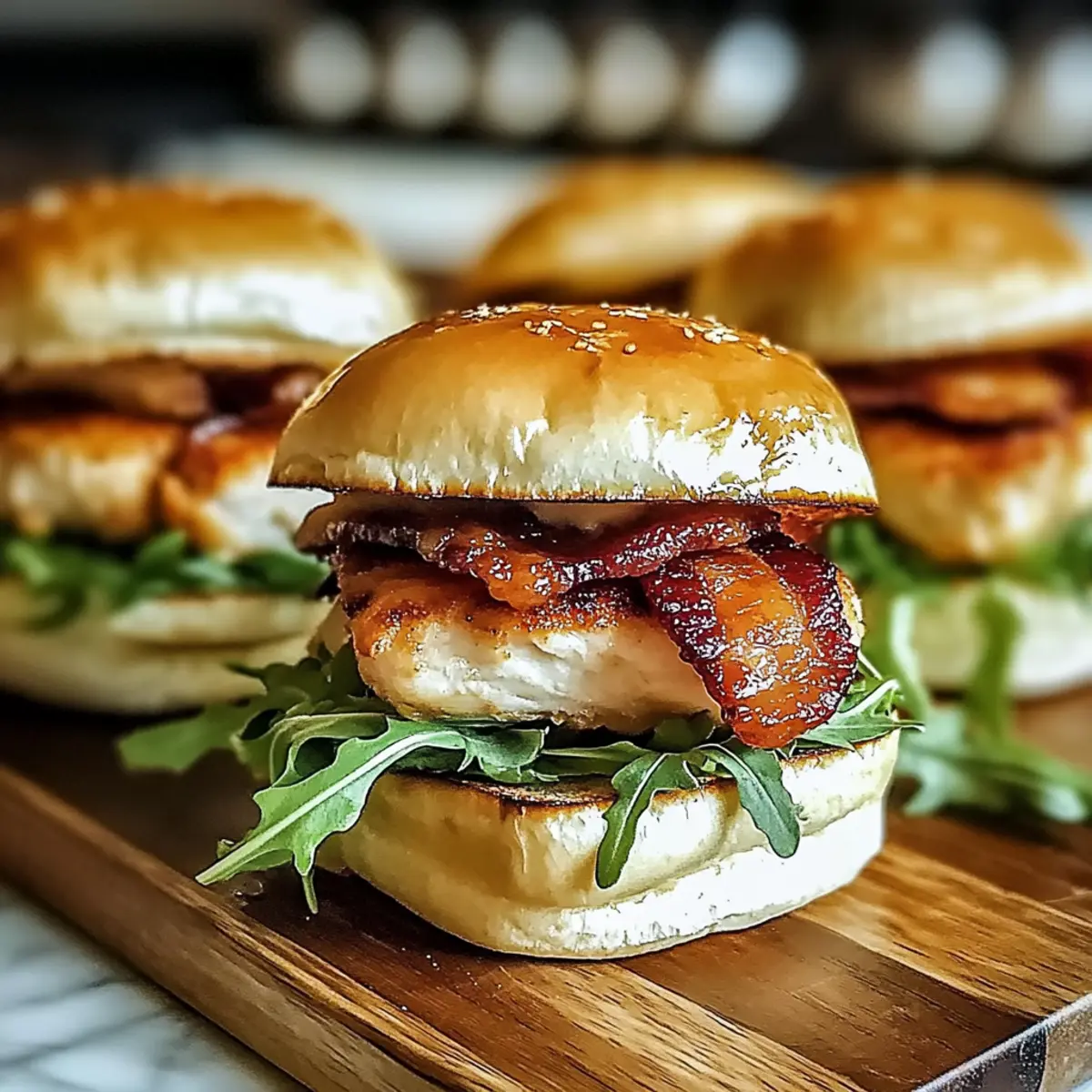 Maple Chicken Bacon Sliders