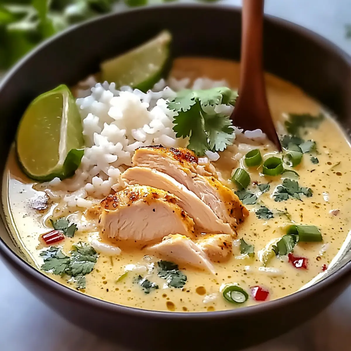 Coconut Chicken Brothy Rice