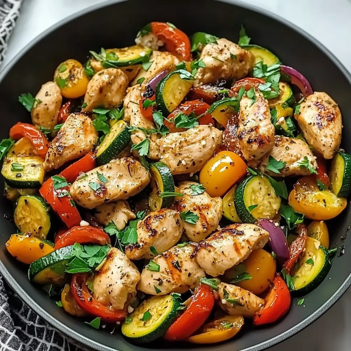Mediterranean Chicken Stir Fry