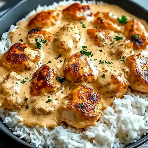 Creamy Smothered Chicken and Rice