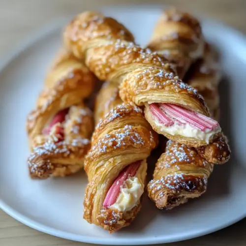 Rhubarb Cream Cheese Danish Twists
