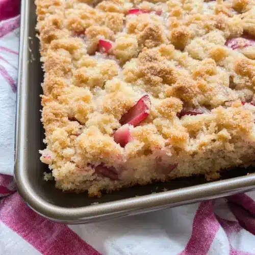 Sour Cream Rhubarb Cake