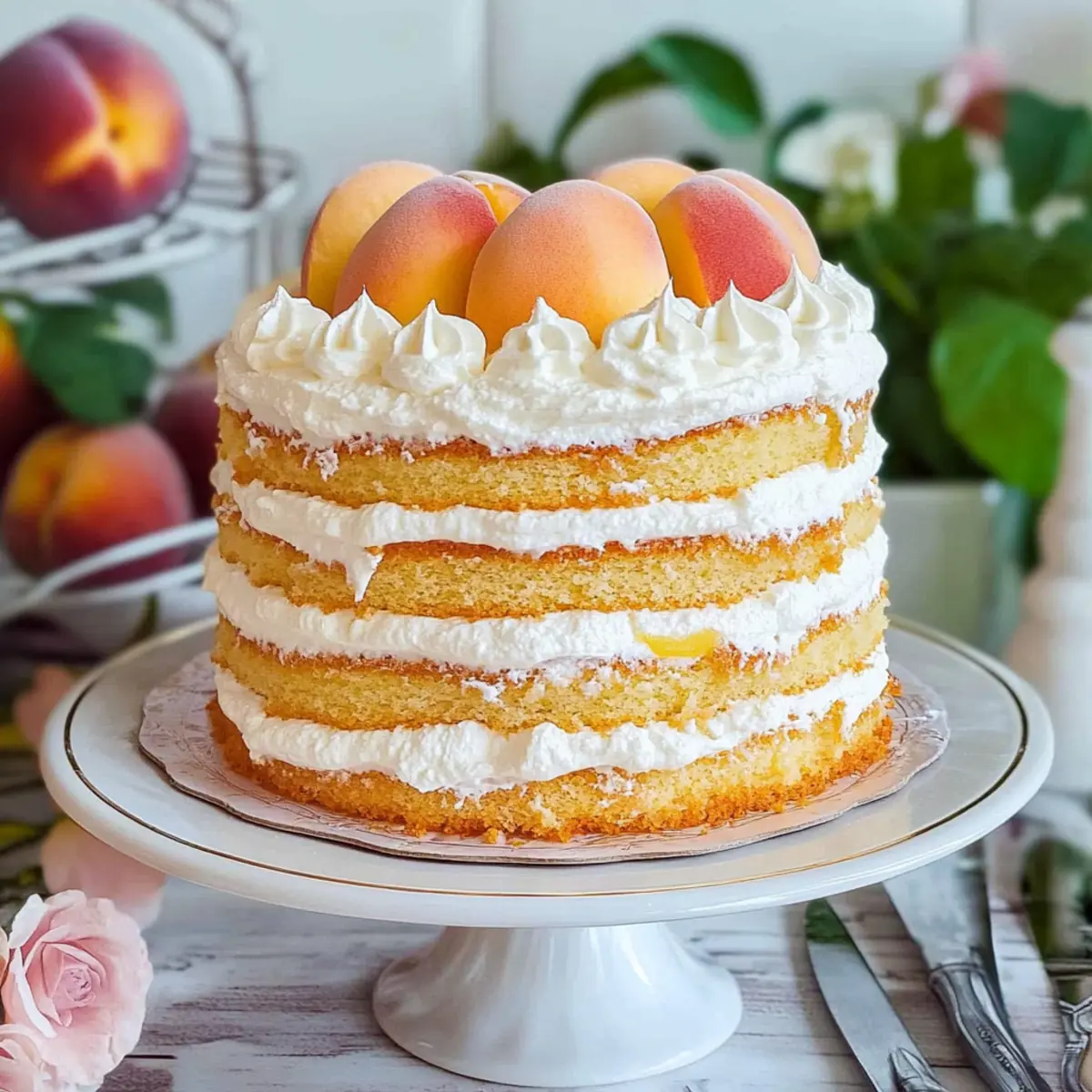 Russian Peach Cake