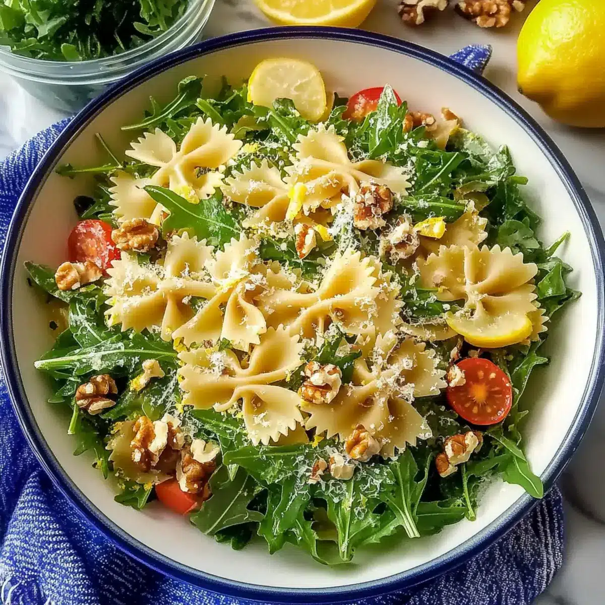 Lemon Arugula Pasta Salad