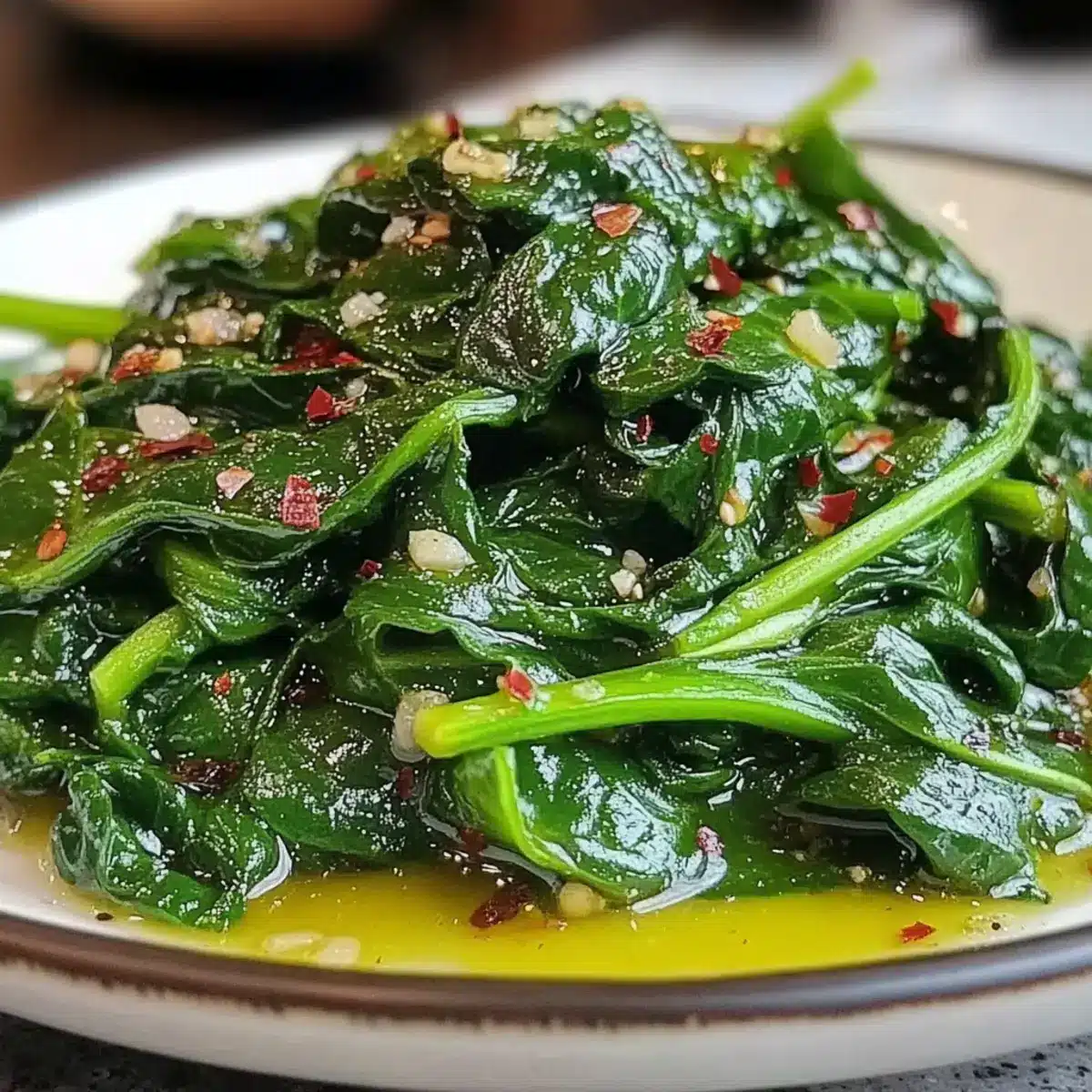 Garlic Butter Sautéed Spinach