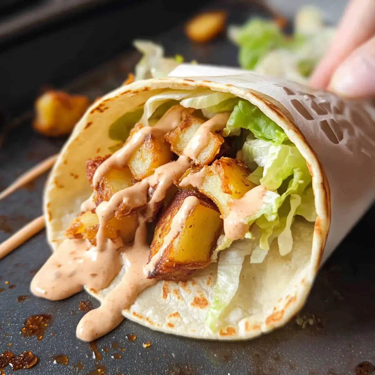 Spicy Potato Soft Taco