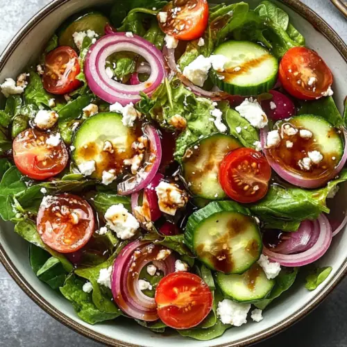 Spring Mix Salad with Balsamic Honey Dressing