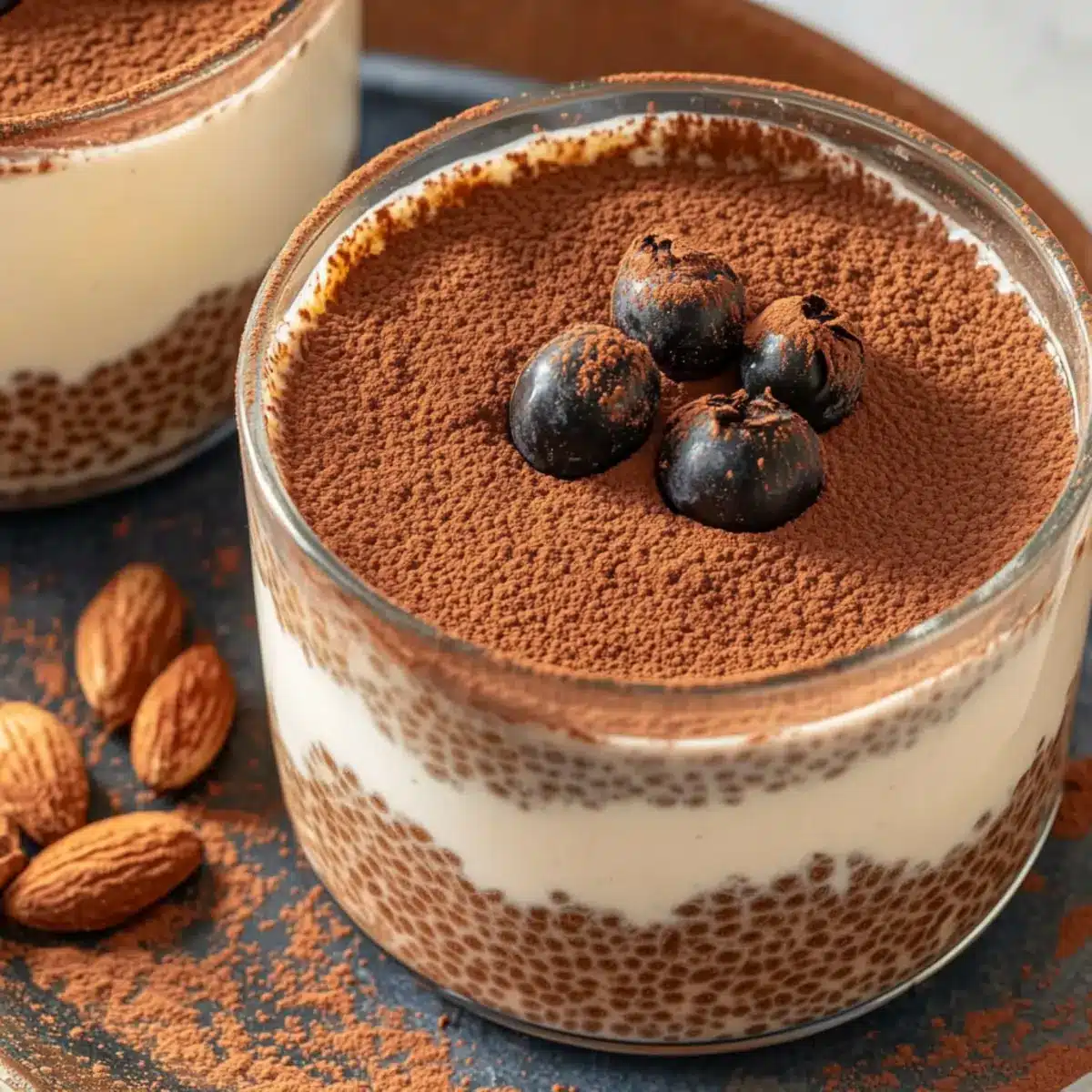 Tiramisu Chia Pudding With Greek Yogurt