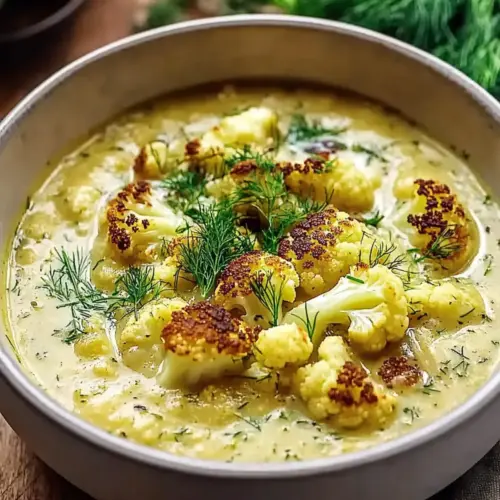 Mediterranean Cauliflower Soup
