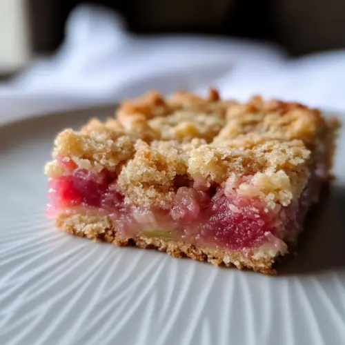 Rhubarb Dream Bars Recipe