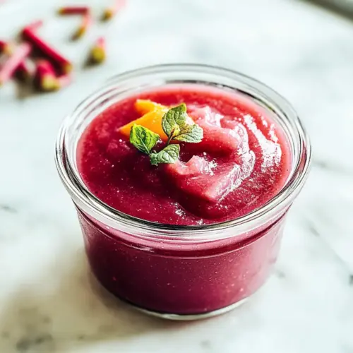 Sweet & Tart Rhubarb Sauce
