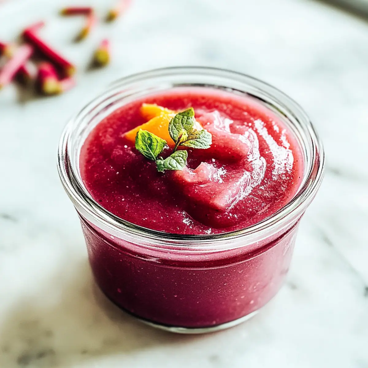 Sweet & Tart Rhubarb Sauce