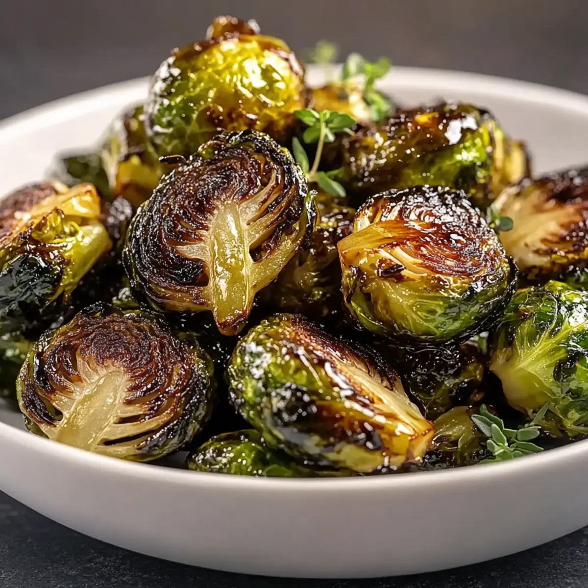 Honey Balsamic Brussels Sprouts