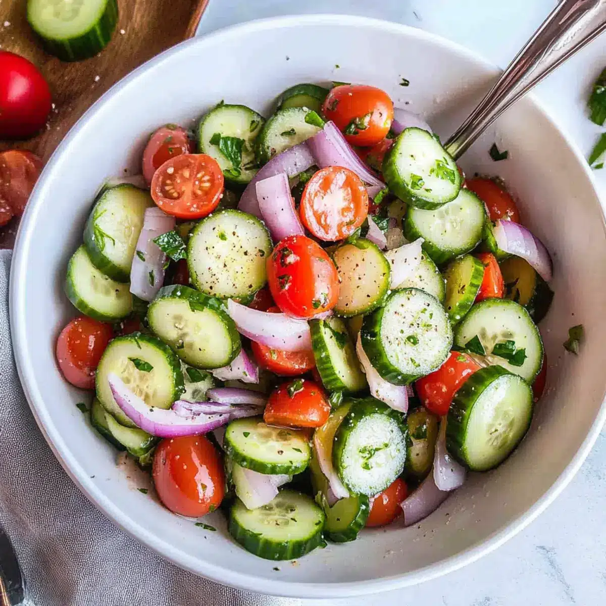 Cucumber Tomato Salad