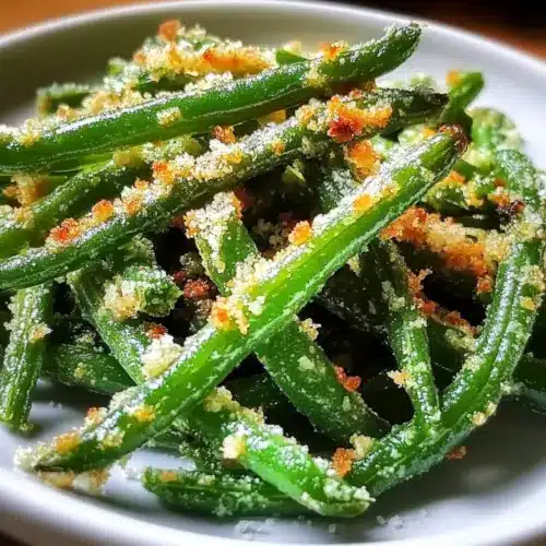 Crispy Garlic Parmesan Green Beans