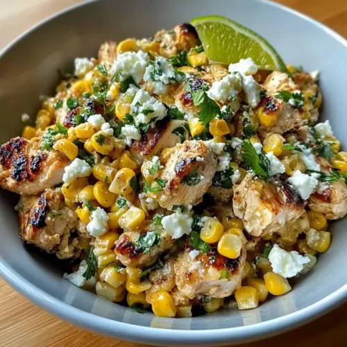 High Protein Chicken Street Corn Salad