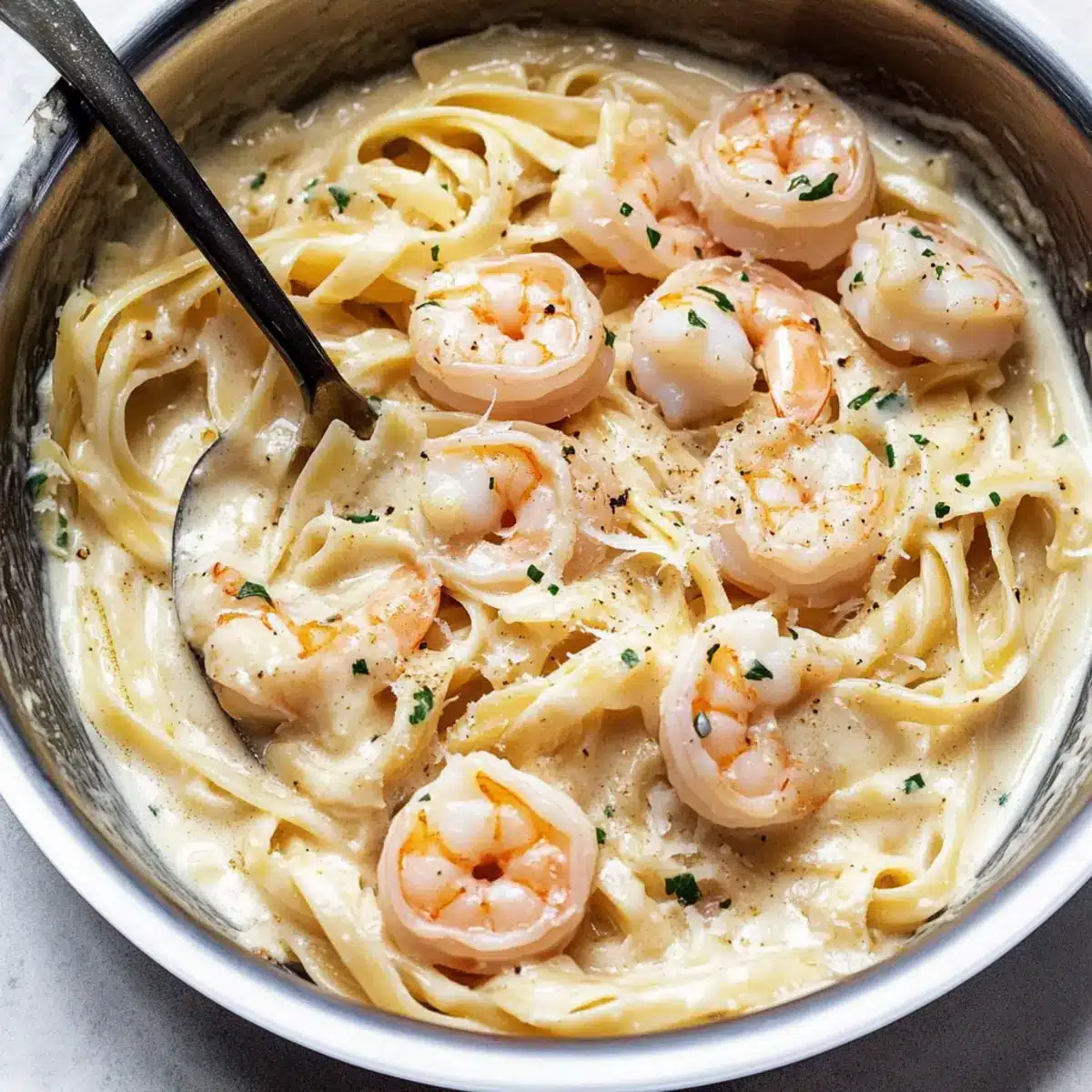 Easy Shrimp Alfredo
