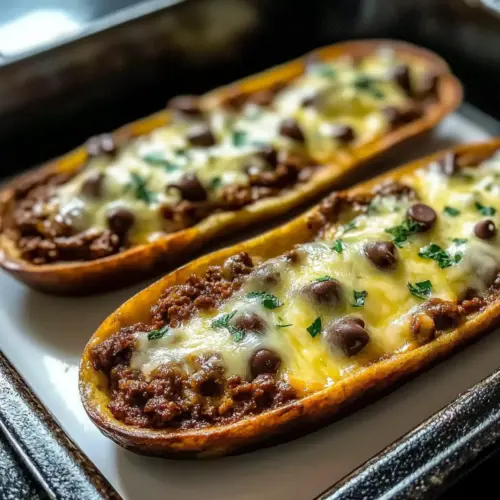 Ground Beef Zucchini Boats