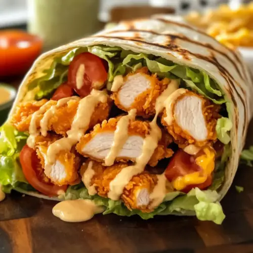 Sweet Chili Crispy Chicken Wraps