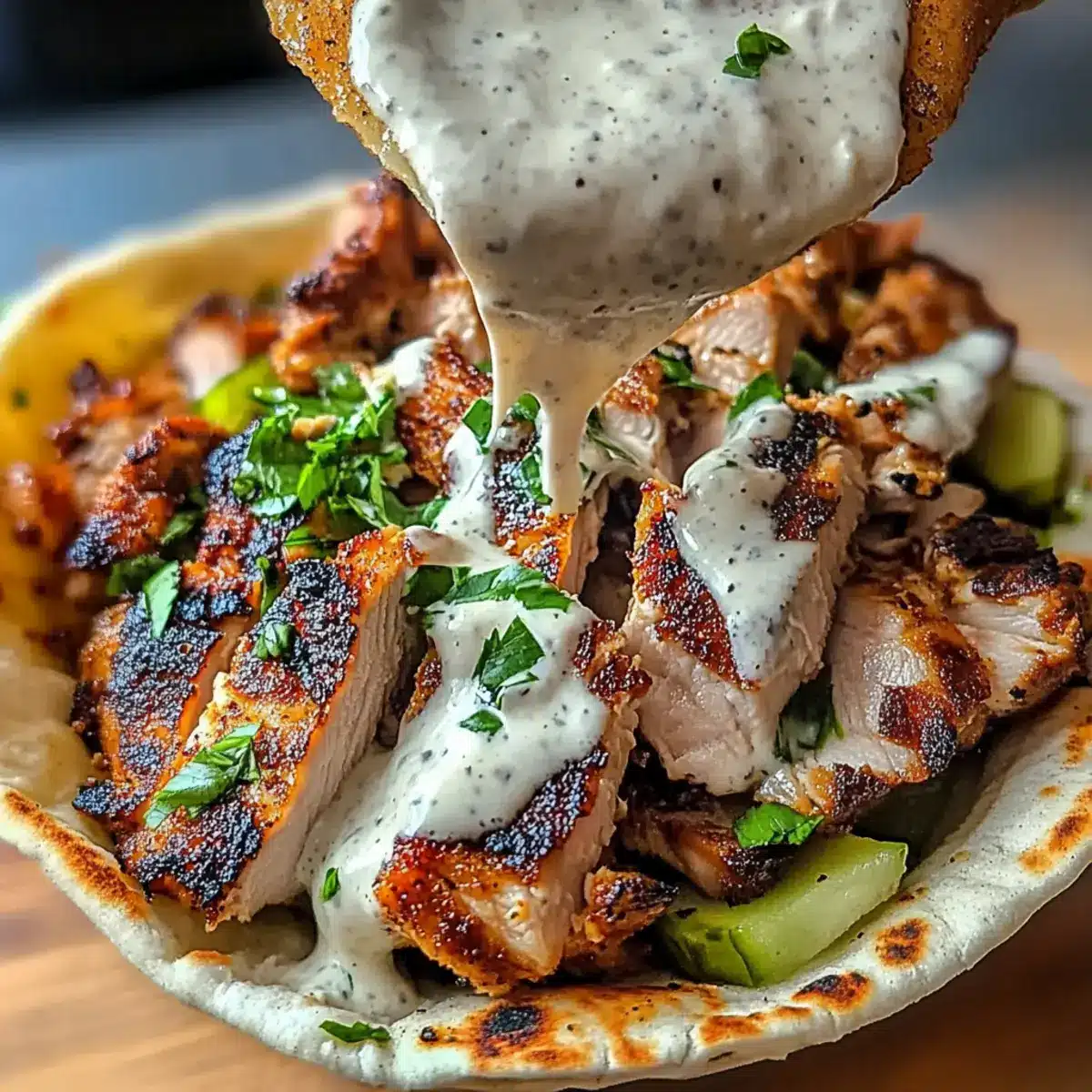 Chicken Shawarma with Garlic Sauce