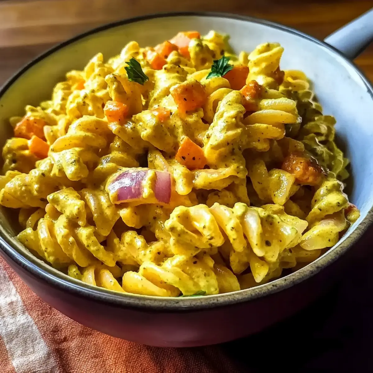 Creamy Curry Pasta Salad