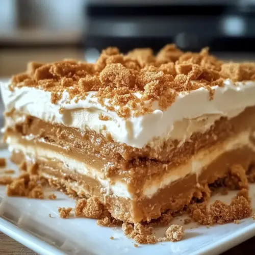 No-Bake Biscoff Lasagna