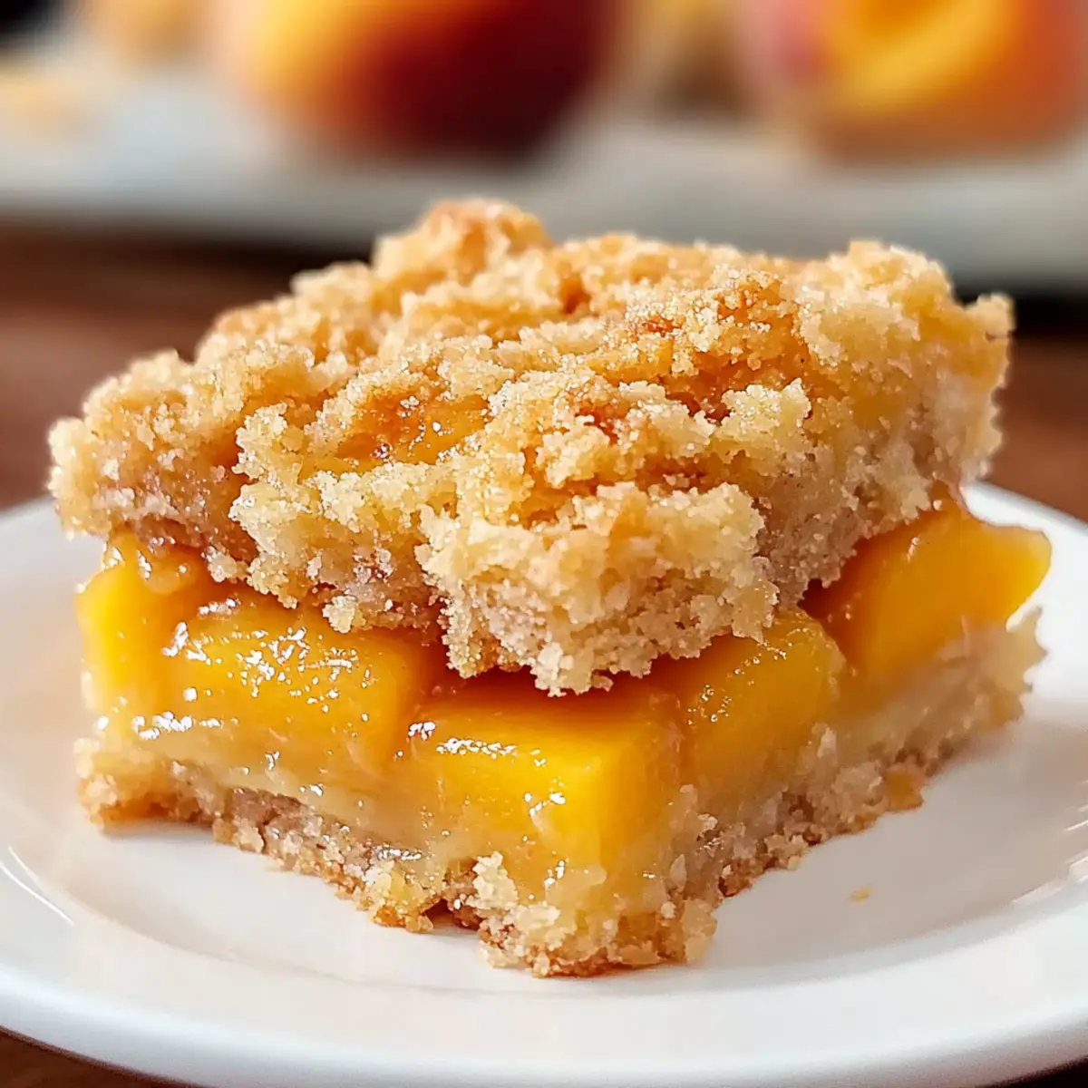 Peach Crumb Bars