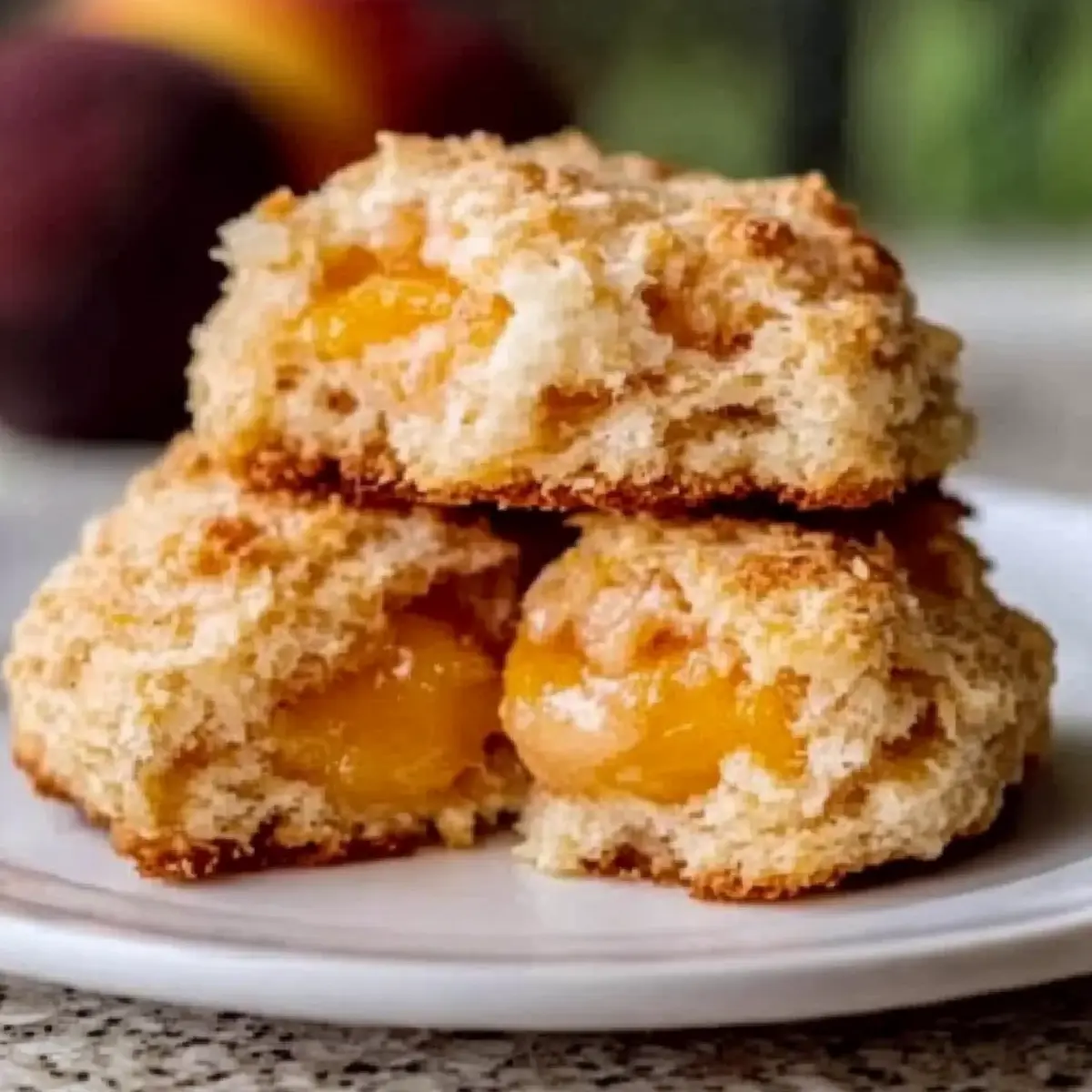 Peach Buttermilk Biscuits