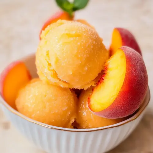 Perfect Peach Sorbet