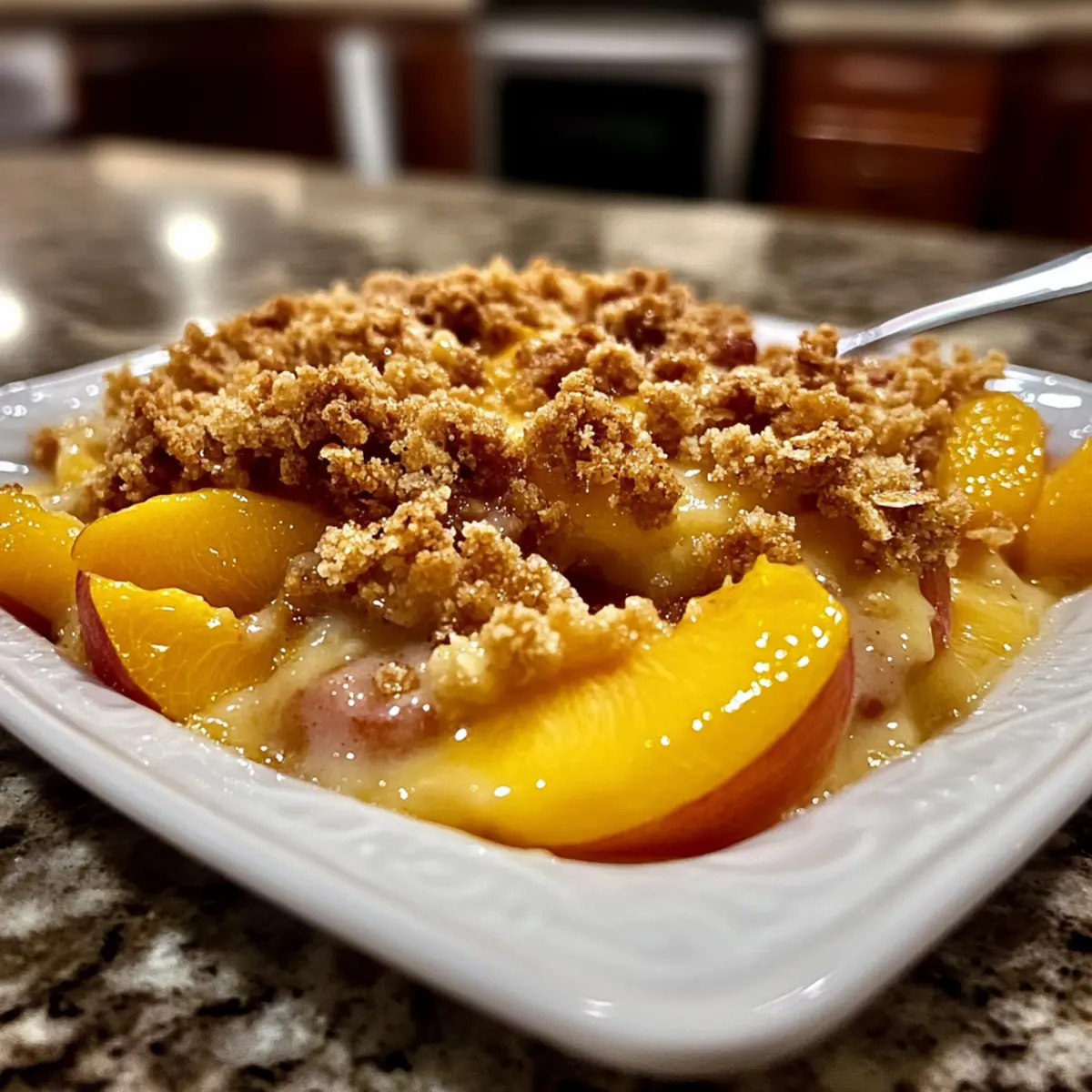 Peach Crisp with Fresh Peaches