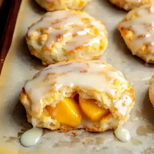 Buttermilk Peach Biscuits